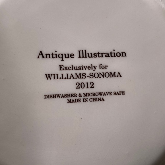 Williams Sonoma Adorable Antique Illustration Cocktail Plates - Set of Four - Picture 9 of 17